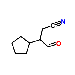 3-Cyclopentyl-4-oxobutanenitrile结构式