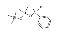 1,1-difluoro-3,3,5,5,5-pentamethyl-1-phenyltrisiloxane Structure