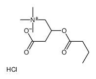 (R)-丁酰基肉碱氯化物结构式