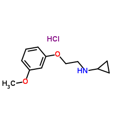 N-[2-(3-Methoxyphenoxy)ethyl]cyclopropanamine hydrochloride (1:1) Structure