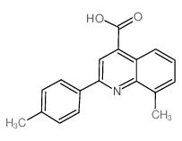 8-甲基-2-(4-甲基苯基)喹啉-4-羧酸结构式