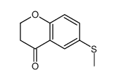 2,3-二氢-6-(甲基硫代)-4H-1-苯并吡喃-4-酮结构式