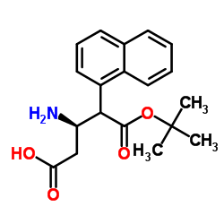 Boc-(R)-3-Amino-4-(1-naphthyl)-butyric acid structure