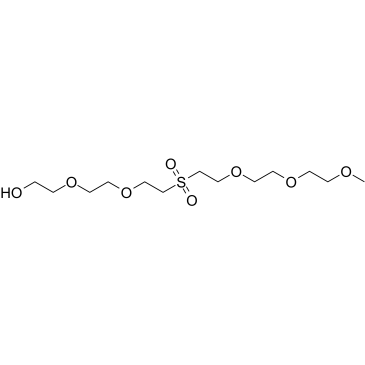 M-Peg3-sulfone-peg2-oh Structure