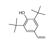 2,6-二-叔丁基-4-乙烯基苯酚结构式