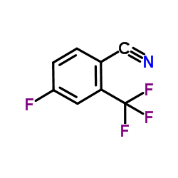 4-氟-2-三氟甲基苯甲腈结构式