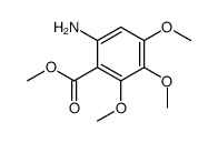 methyl 6-amino-2,3,4-trimethoxybenzoate结构式