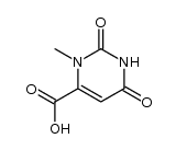 3-甲基-2,6-二氧代-1,2,3,6-四氢嘧啶-4-羧酸结构式