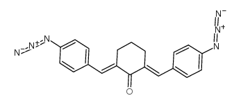 2,6-双(4-叠氮苯亚甲基)环己酮结构式
