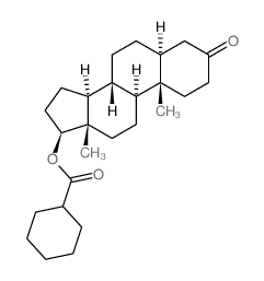 [(5S,8R,9S,10S,13S,14S,17S)-10,13-dimethyl-3-oxo-1,2,4,5,6,7,8,9,11,12,14,15,16,17-tetradecahydrocyclopenta[a]phenanthren-17-yl] cyclohexanecarboxylate结构式