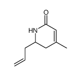 2(1H)-Pyridinone, 5,6-dihydro-4-methyl-6-(2-propenyl)- (9CI)结构式