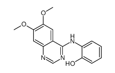 2-[(6,7-dimethoxyquinazolin-4-yl)amino]phenol Structure