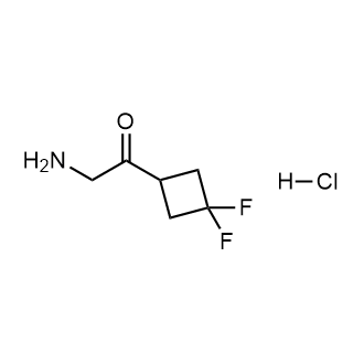2-氨基-1-(3,3-二氟环丁基)乙酮盐酸盐结构式