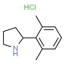 2-(2,6-二甲基苯基)吡咯烷盐酸盐结构式