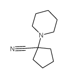 1-哌啶-1-基环戊烷甲腈结构式