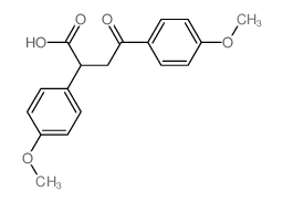 Benzenebutanoic acid,4-methoxy-a-(4-methoxyphenyl)-g-oxo- Structure