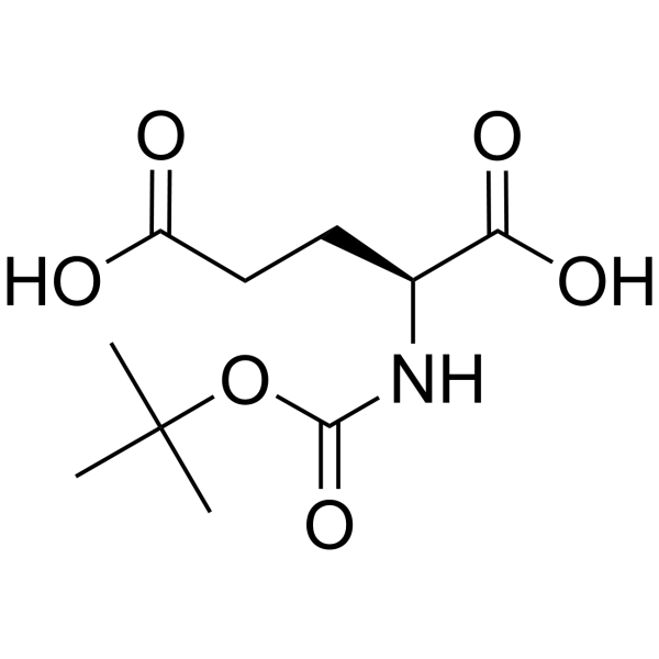 Boc-L-谷氨酸结构式
