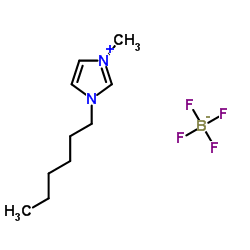 1-己基-3-甲基咪唑四氟硼酸盐结构式