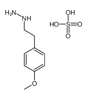 hydrogen sulfate,[2-(4-methoxyphenyl)ethylamino]azanium Structure