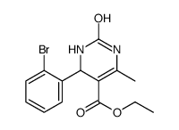 Ethyl 4-(2-bromophenyl)-6-methyl-2-oxo-1,2,3,4-tetrahydropyrimidine-5-carboxylate structure