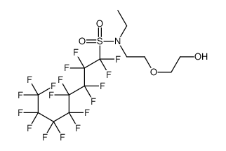 Poly(ethyleneglycol) 2-[ethyl[(heptadecafluorooctyl)sulfonyl]amino]ethyl ether Structure