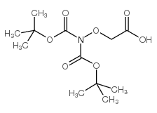 bis-Boc-Amino-oxyacetic acid structure