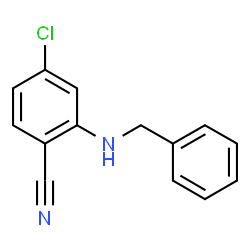 2-(苄基氨基)-4-氯苄腈结构式