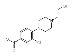 2-[4-(2-氯-4-硝基苯基)哌嗪-1-基]-乙醇结构式