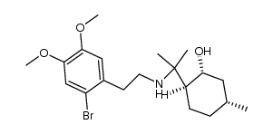 N-[(2'-bromo-4',5'-dimethoxyphenyl)ethyl]-8-aminomenthol结构式