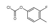 3-fluoro-4-methylphenyl carbonochloridate Structure