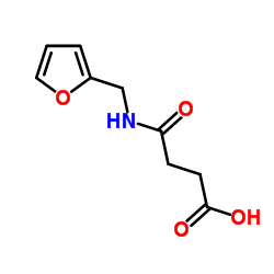 4-[(2-Furylmethyl)amino]-4-oxobutanoic acid Structure
