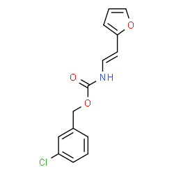 3-CHLOROBENZYL N-[2-(2-FURYL)VINYL]CARBAMATE结构式