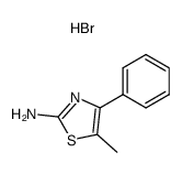5-甲基-4-苯基噻唑-2-胺氢溴酸盐结构式