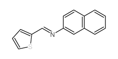 2-Naphthalenamine,N-(2-thienylmethylene)- Structure
