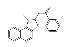 2-(1-methyl-2H-benzo[e][1,3]benzothiazol-2-yl)-1-phenylethanone Structure