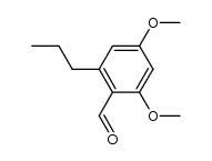 2,4-dimethoxy-6-propylbenzaldehyde Structure