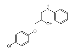 1-anilino-3-(4-chlorophenoxy)propan-2-ol结构式