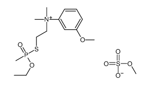 2-[ethoxy(methyl)phosphoryl]sulfanylethyl-(3-methoxyphenyl)-dimethylazanium,methyl sulfate结构式