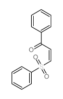 2-Propen-1-one,1-phenyl-3-(phenylsulfonyl)-结构式