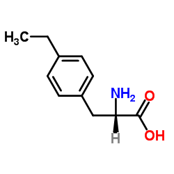 (S)-2-氨基-3-(4-乙基苯基)丙酸结构式