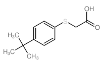 (4-叔丁基苯基)硫代]乙酸结构式