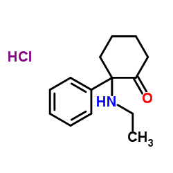 deschloro-N-ethyl-Ketamine (hydrochloride)结构式