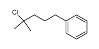 (4-Chloro-4-methyl-5-pentyl)benzene结构式