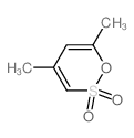 1,2-Oxathiin, 4,6-dimethyl-, 2,2-dioxide结构式