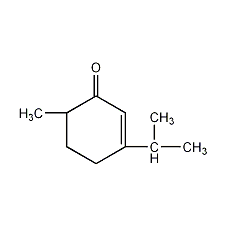 3-异丙基-6-甲基-2-环己烯-1-酮结构式