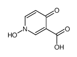 3-Pyridinecarboxylic acid, 1,4-dihydro-1-hydroxy-4-oxo- (9CI) Structure
