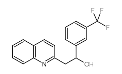 2-喹啉-2-基-1-(3-三氟甲基苯基)乙醇结构式