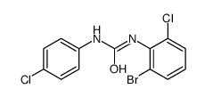 1-(2-bromo-6-chlorophenyl)-3-(4-chlorophenyl)urea结构式