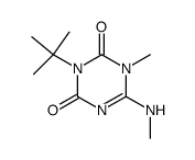 3-tert-butyl-1-methyl-6-methylamino-1H-[1,3,5]triazine-2,4-dione结构式
