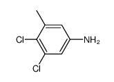 3,4-二氯-5-甲基苯胺结构式